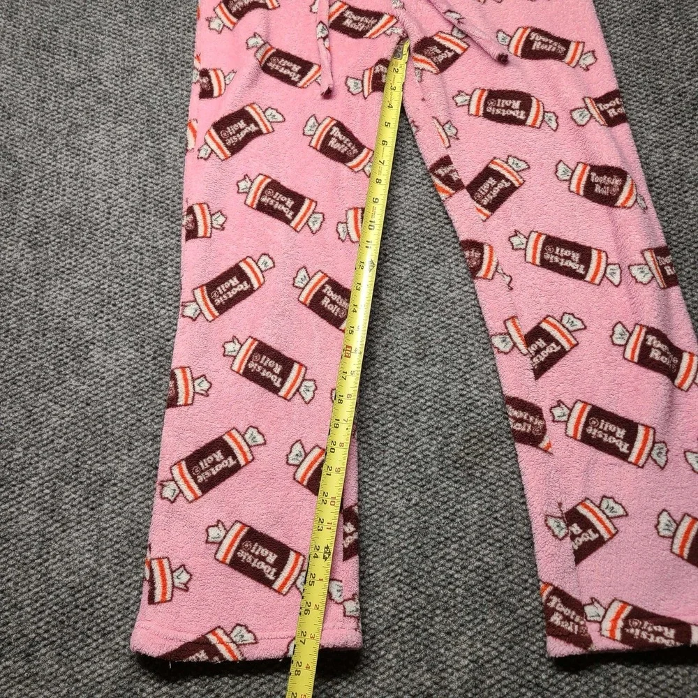 Tootsie Roll Womens Pink Fleece Pajama Lounge Sleep Pants M soft